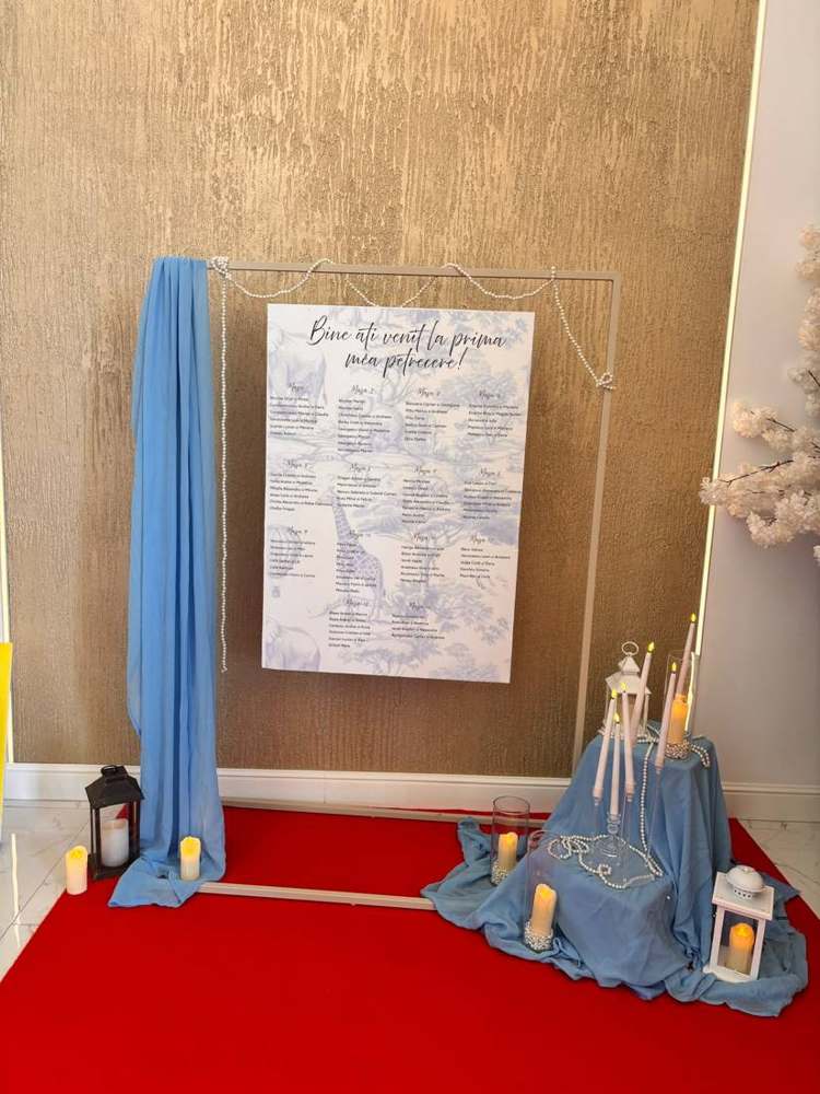 Panou de bun venit realizat de Decor Boutique Events, Ploiești