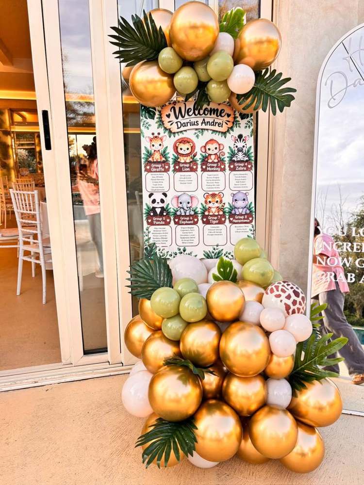 Panou de bun venit realizat de Decor Boutique Events, București